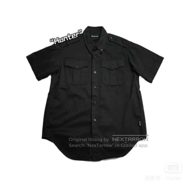 Balenciaga Balenciaga 19AW Tactical Embroidered Shirt. Size US S / EU 44-46 / 1 - 5 Thumbnail