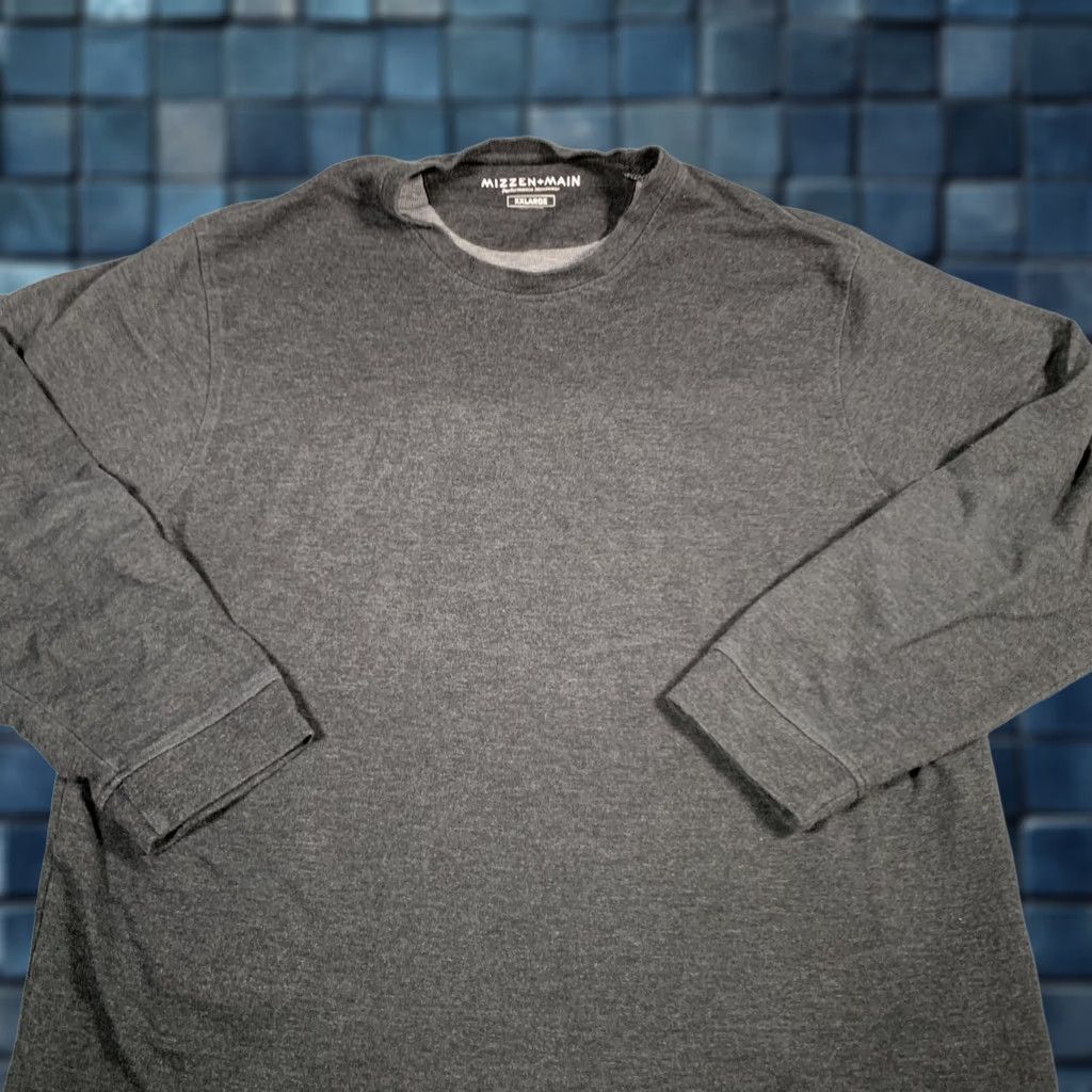 Mizzen+Main Mizzen + Main Sweater Mens 2XL Gray Crewneck Performance Pullover Long Sleeve Size US XXL / EU 58 / 5 - 1 Thumbnail