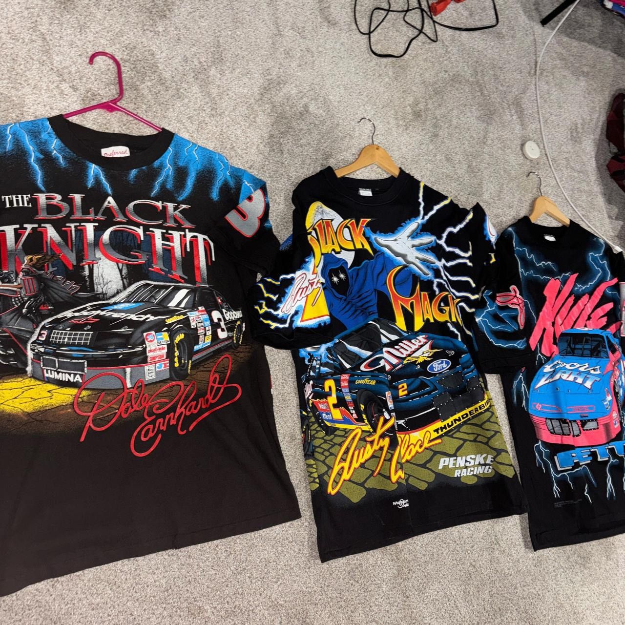 Vintage Vintage 90’s Lightning thunder Nascar dry rot tee bundle Size US L / EU 52-54 / 3 - 2 Thumbnail