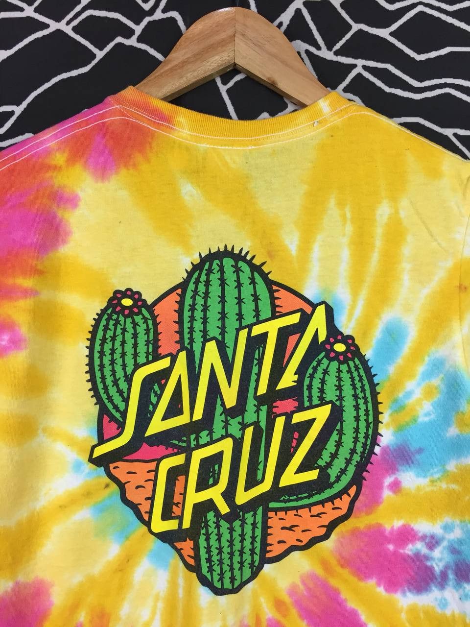 Santa Cruz Skateboards Santa Cruz NHS Skateboards Cactus Dot Logo Tie-Dye Tee Size US S / EU 44-46 / 1 - 3 Thumbnail