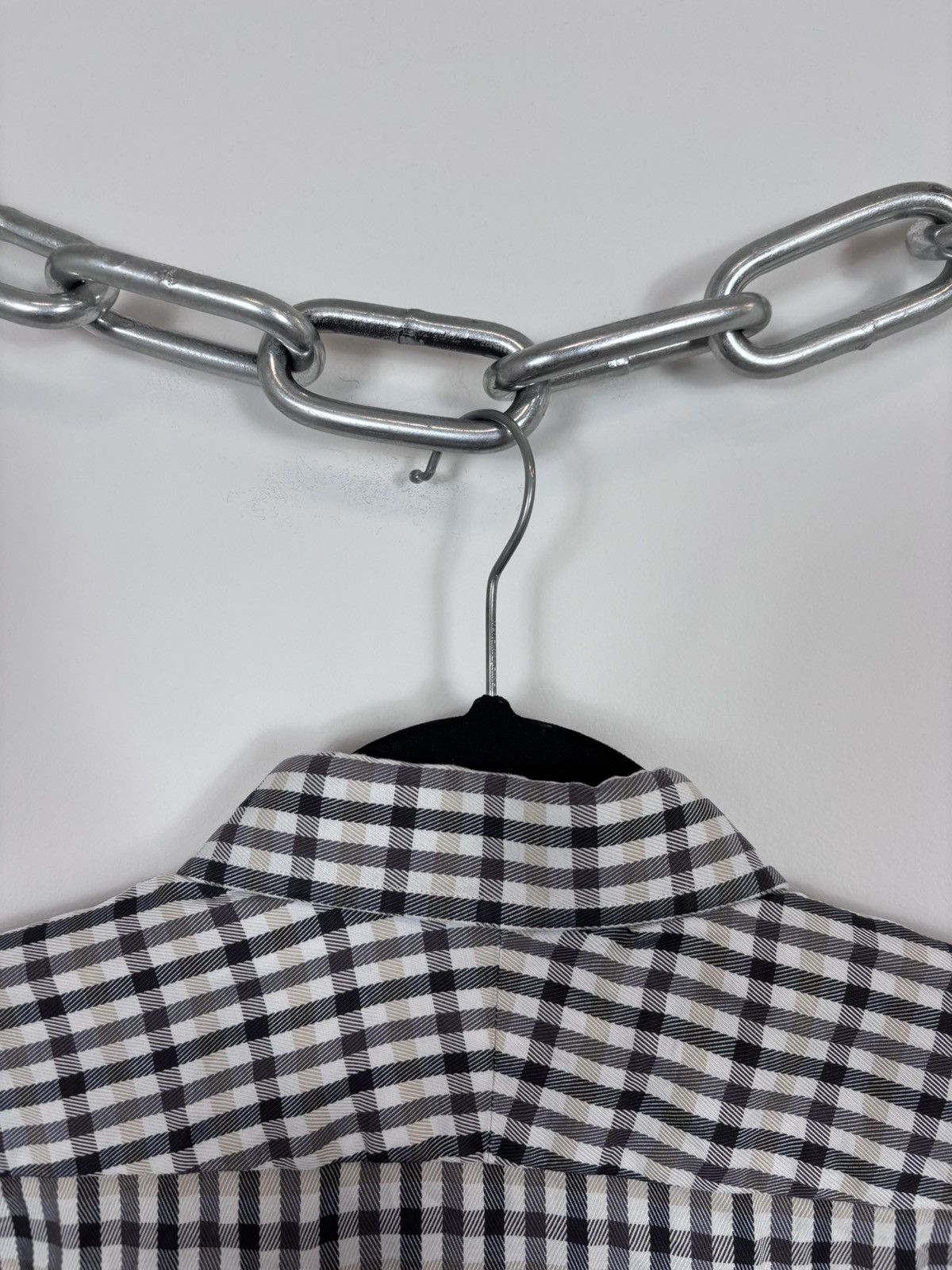 Tom Ford Tom Ford Men’s Gingham Check Dress Shirt Long Sleeve Size US M / EU 48-50 / 2 - 16 Thumbnail