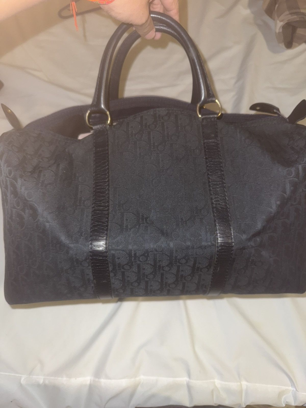 Christian Dior Trotter Boston Canvas