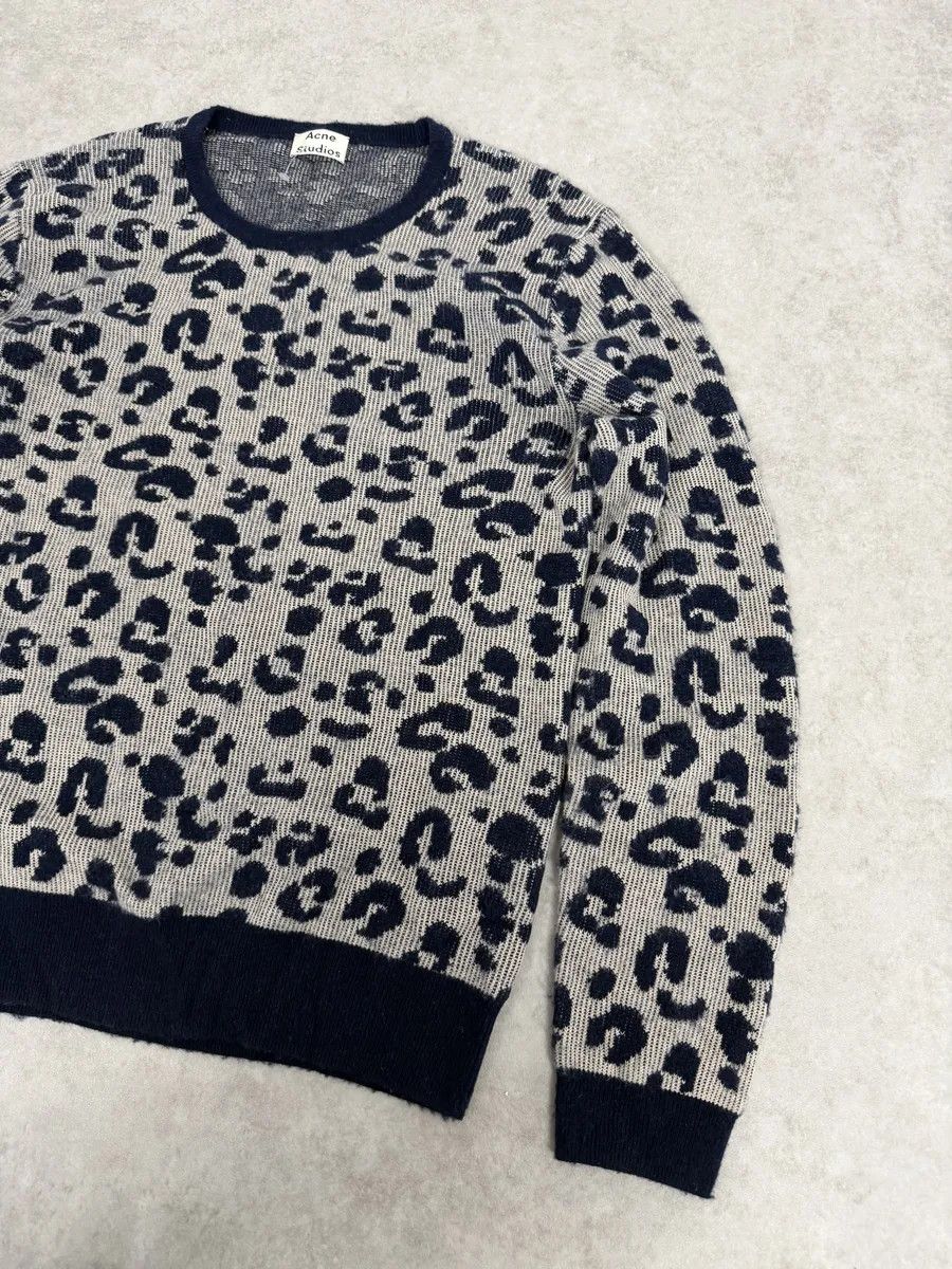 Acne Studios SS2016 Acne Studios Jena Leo JAQ Leopard Grey Wool Sweater Size US M / EU 48-50 / 2 - 7 Thumbnail