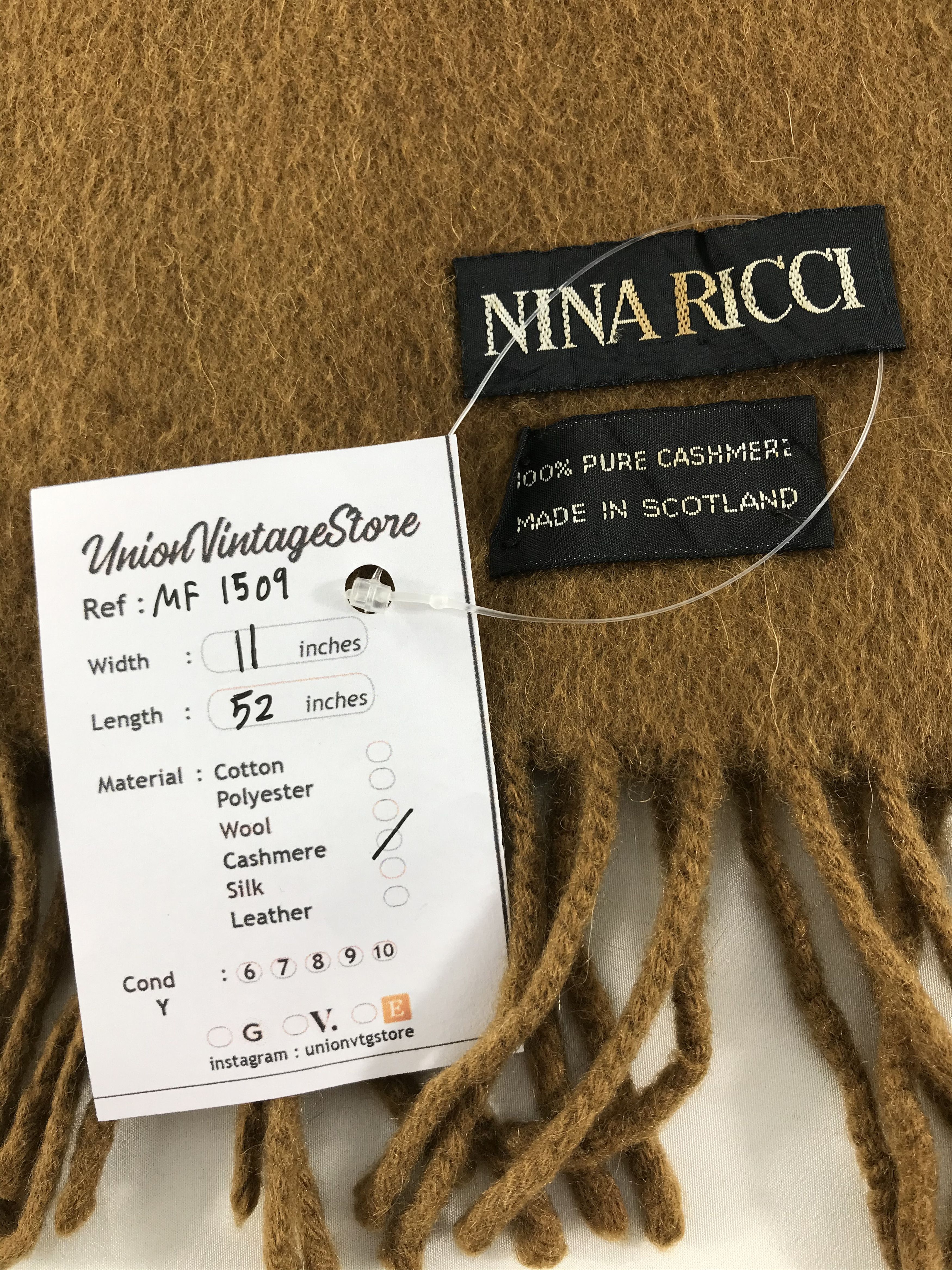 Nina Ricci Vintage Nina Ricci Scarf/Muffler/Neckwear MF1509 Size ONE SIZE - 4 Thumbnail
