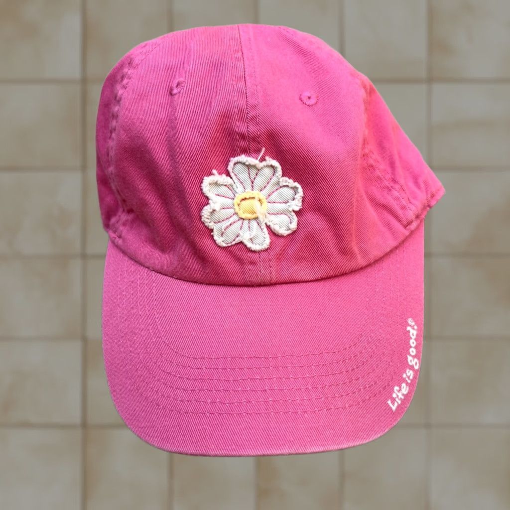 Life is Good LIFE IS GOOD Floral Flower Baseball Hat Women's One Size Adjustable Cap Pink Size ONE SIZE - 1 Thumbnail