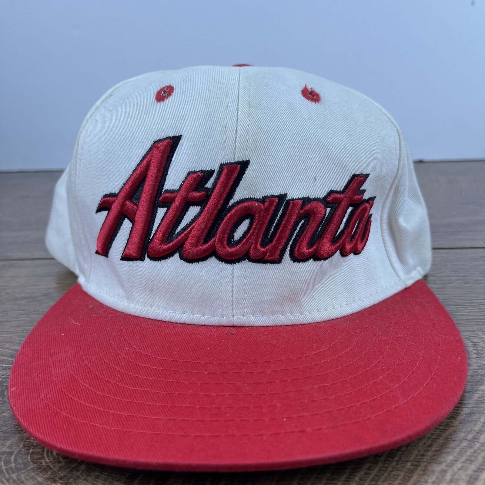 Other Atlanta Hat Atlanta White Hat Snapback Red Adjustable Hat Ad Size ONE SIZE - 2 Thumbnail