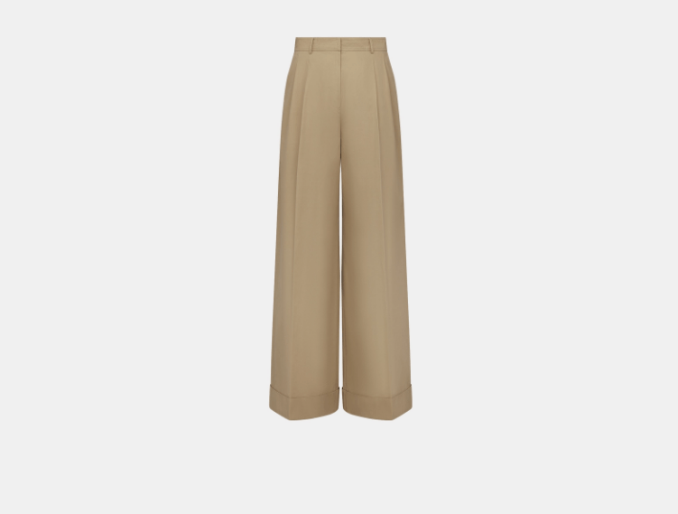 o1w1db10925 447P72 Wide-Leg Pant in Beige