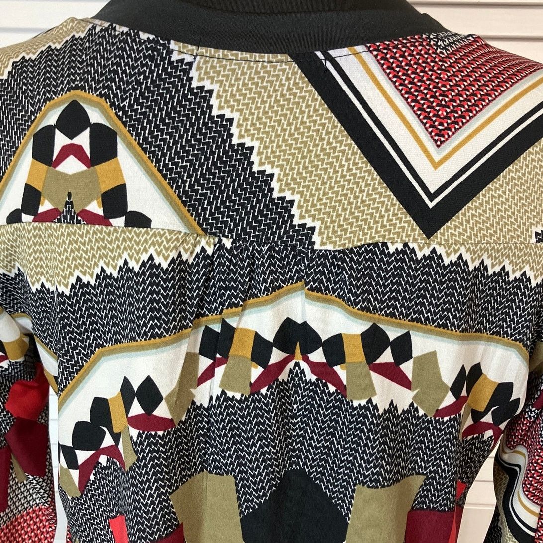 Other Time Line Retro Abstract Geometric Patchwork Tunic Blouse M Size M / US 6-8 / IT 42-44 - 5 Thumbnail