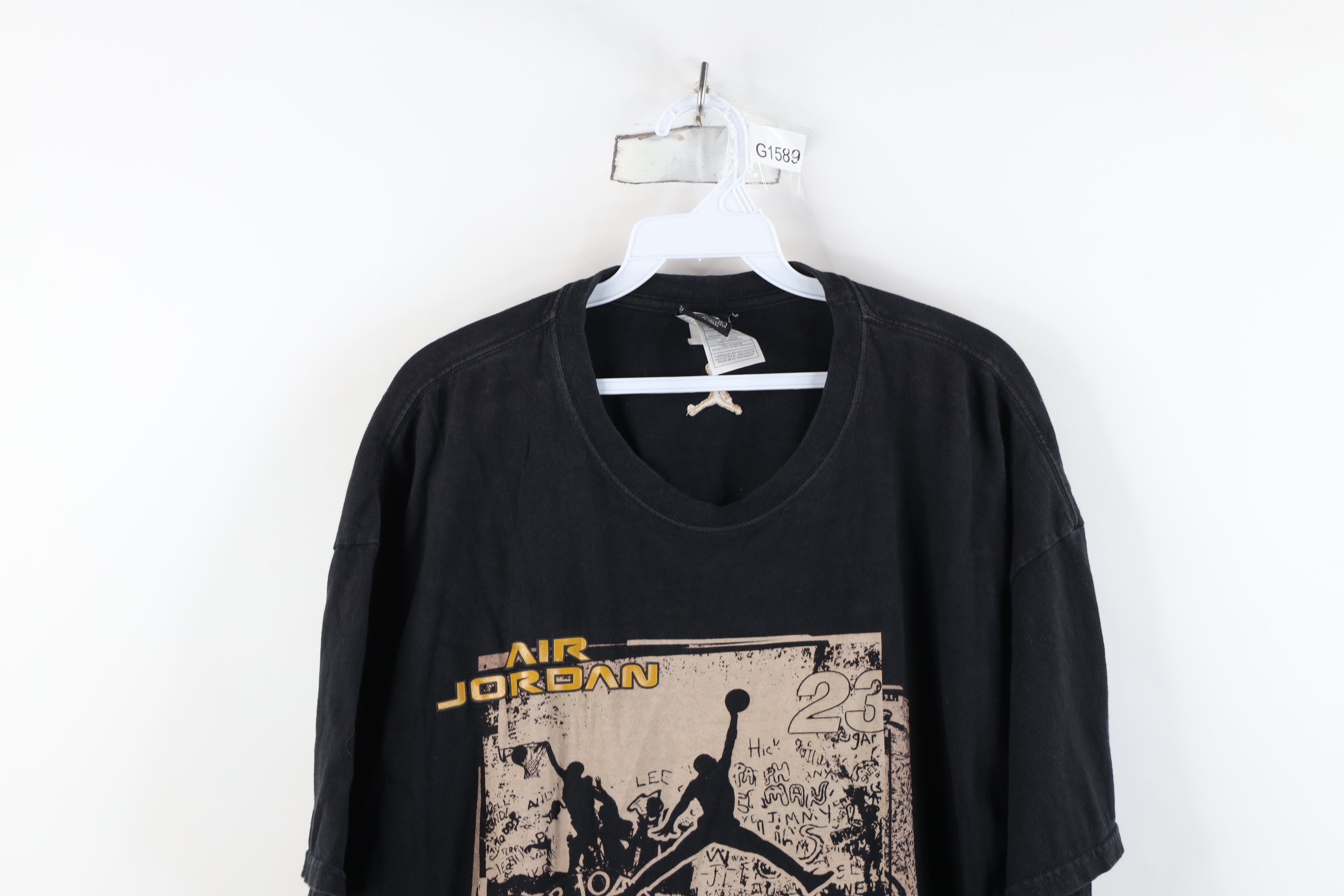 Nike Vintage Nike Air Jordan Michael Jordan Spike Wings T-Shirt Size US XL / EU 56 / 4 - 2 Thumbnail
