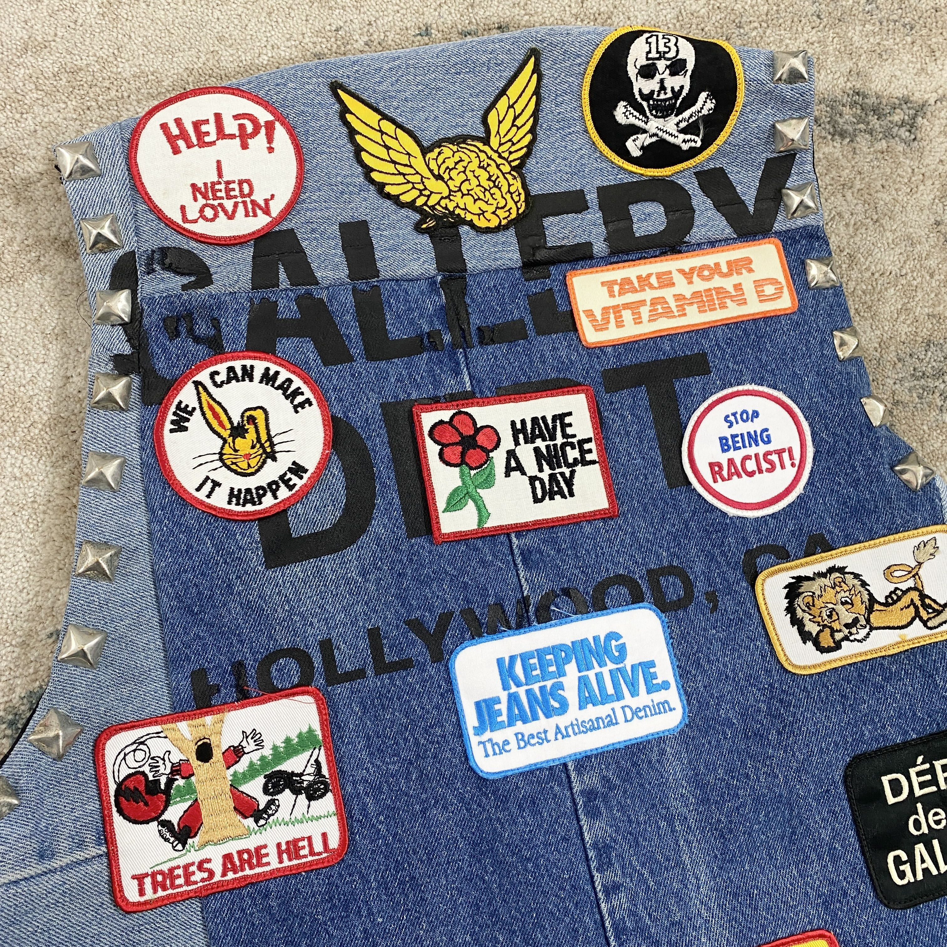 Gallery Dept. Gallery Dept Patch Detail Sleeveless Vest In Blue RRP £1250 Size US M / EU 48-50 / 2 - 8 Thumbnail