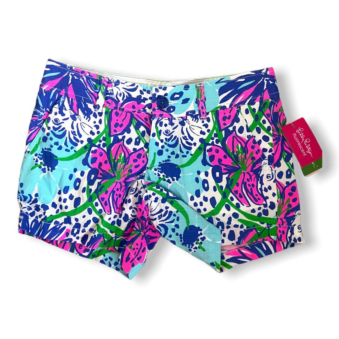 Lilly Pulitzer Lilly Pulitzer Callahan In The Garden Fluorescent Shorts 00 Size 24" / US 00 / IT 34 - 1 Thumbnail