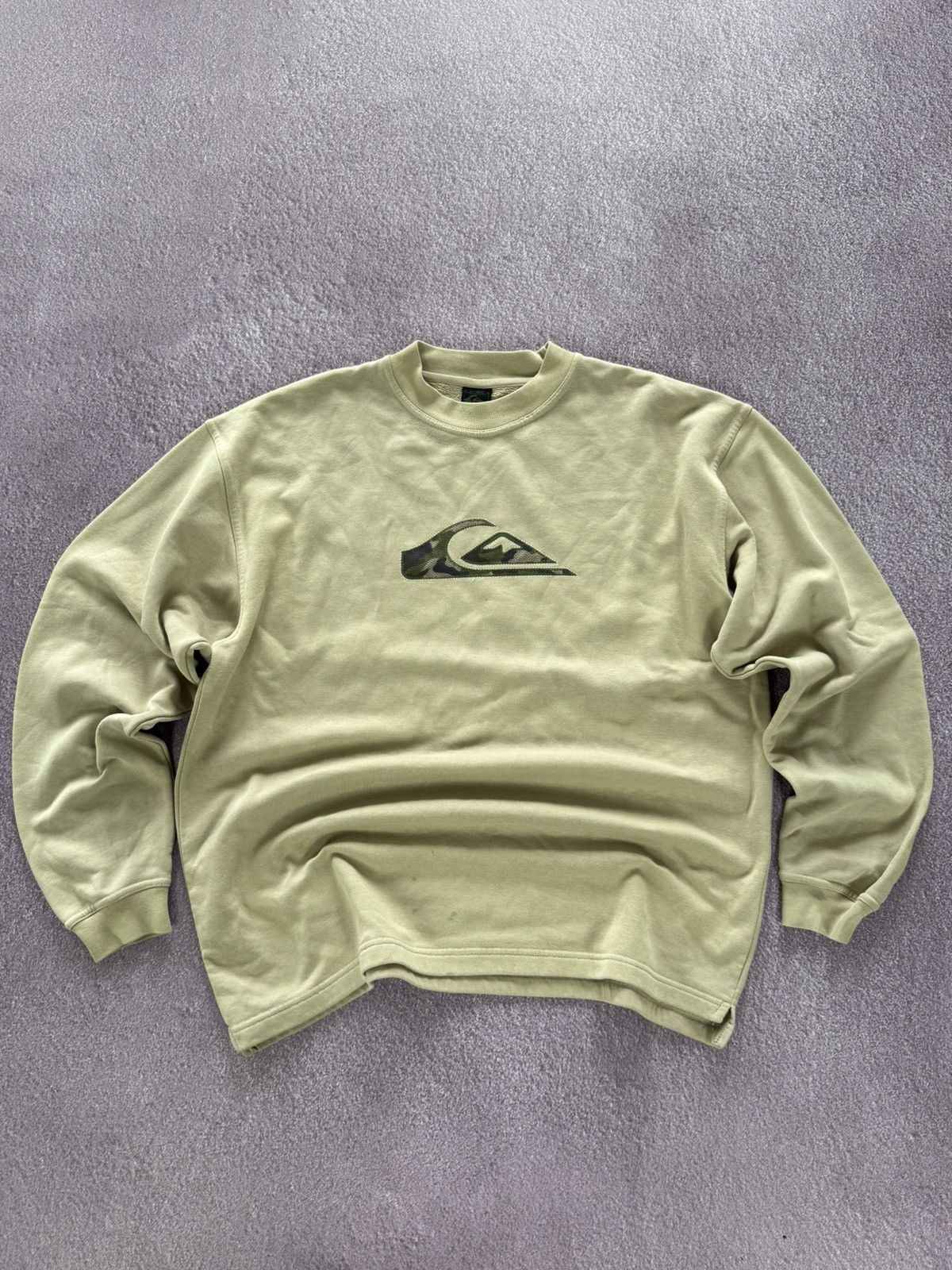 Quiksilver Vintage 90s Quicksilver Sweatshirt Y2K sweater drill Size US L / EU 52-54 / 3 - 1 Thumbnail