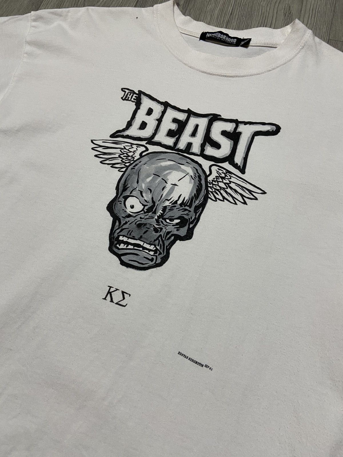 Neighborhood Neighbourhood x Kostas sepemetis white print t shirt Size US M / EU 48-50 / 2 - 3 Thumbnail