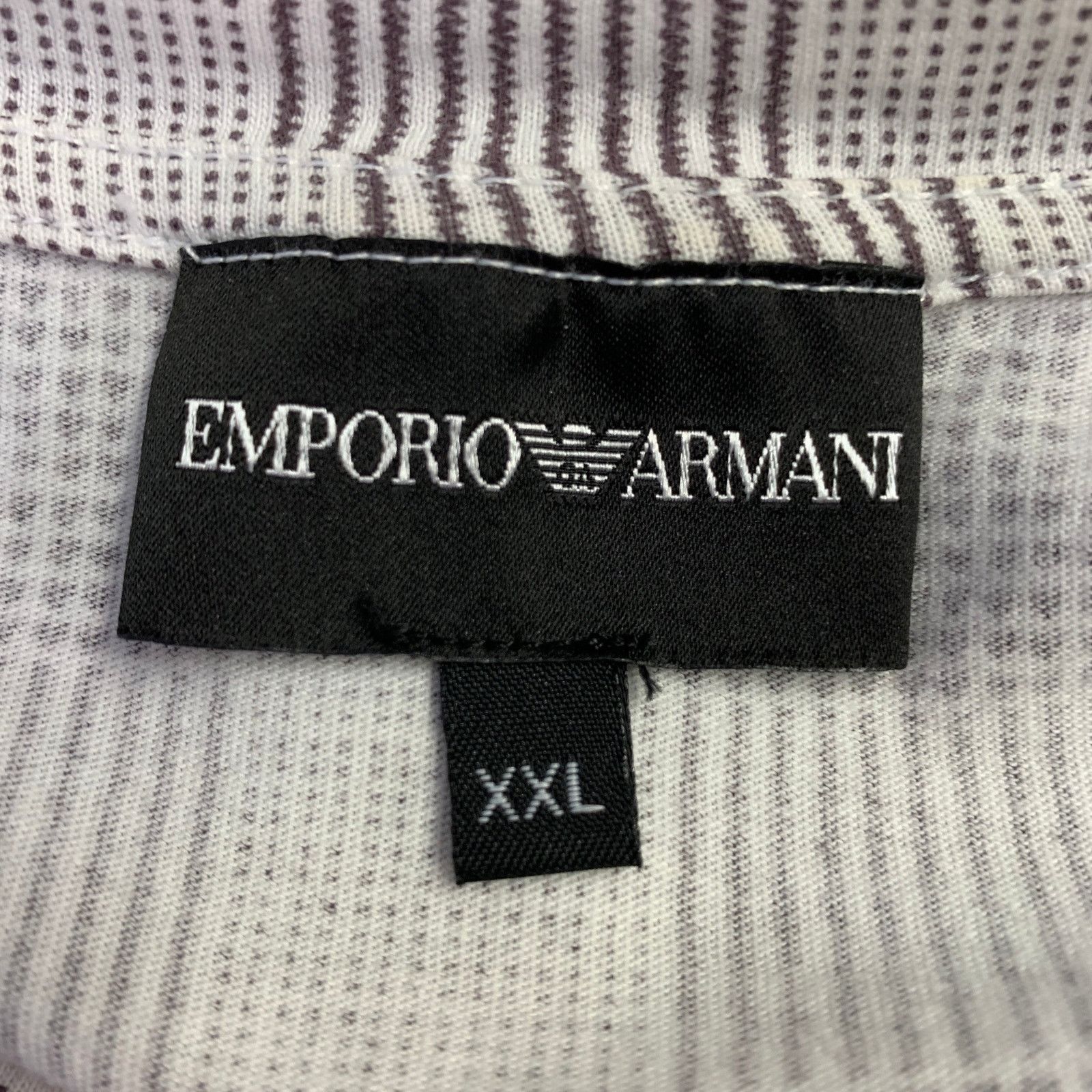 Emporio Armani Size XXL Brown White Hearts Dots Short Sleeve T-shirt Size US XXL / EU 58 / 5 - 7 Thumbnail