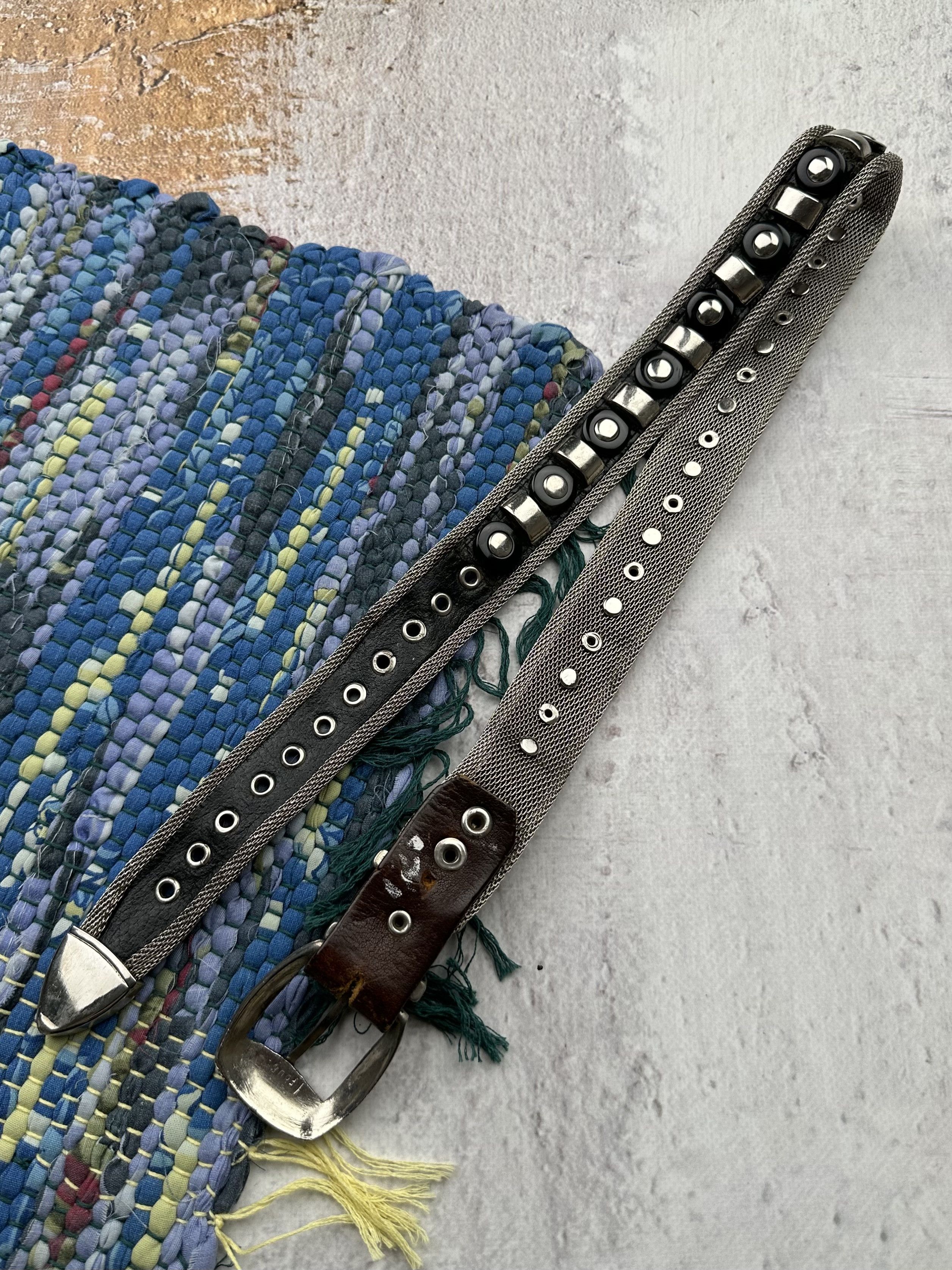 Vintage Vintage Metal Belt A155D15(04) Size ONE SIZE - 3 Thumbnail