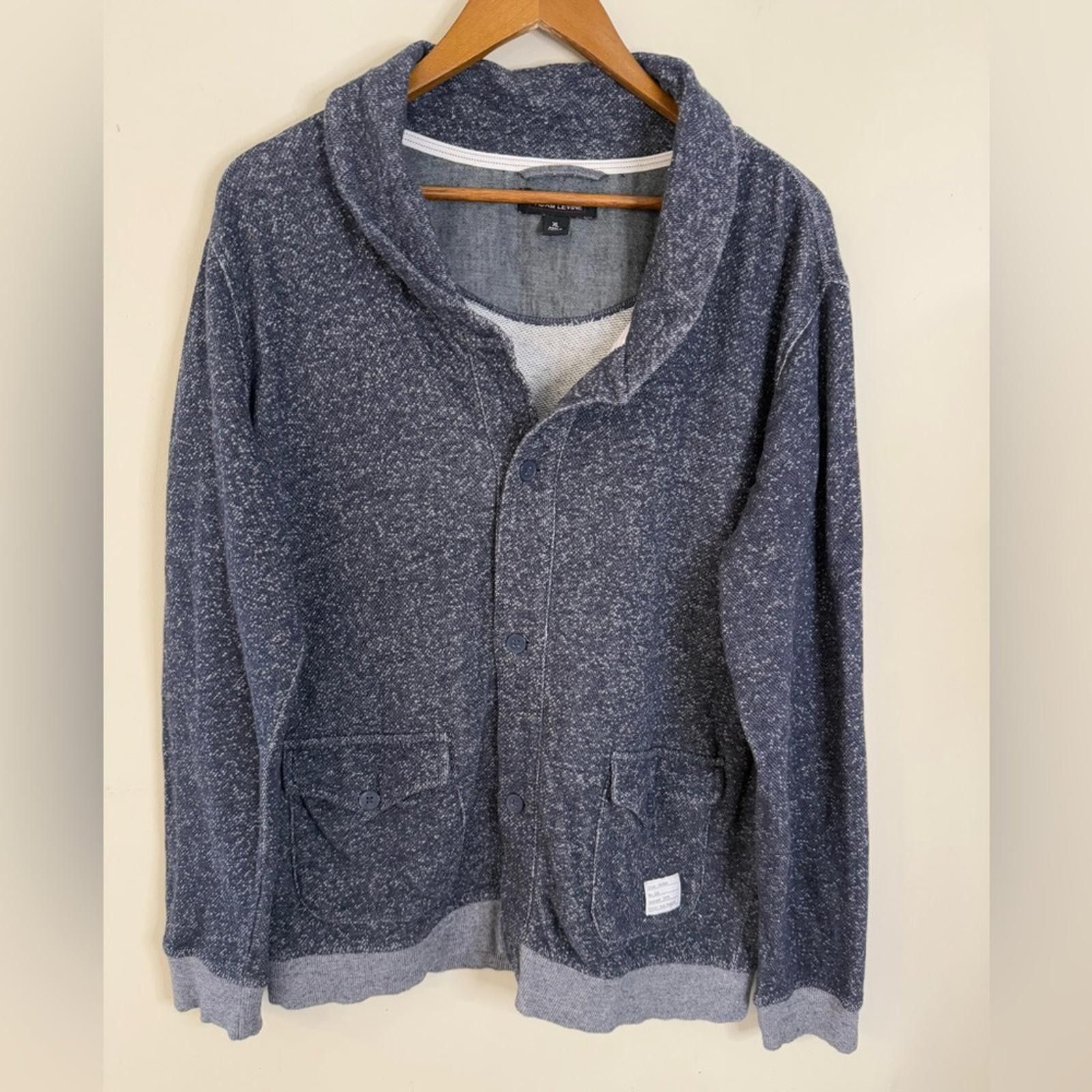 Other Adam Levine cardigan jacket heathered bluish gray SZ XL Size US XL / EU 56 / 4 - 1 Thumbnail