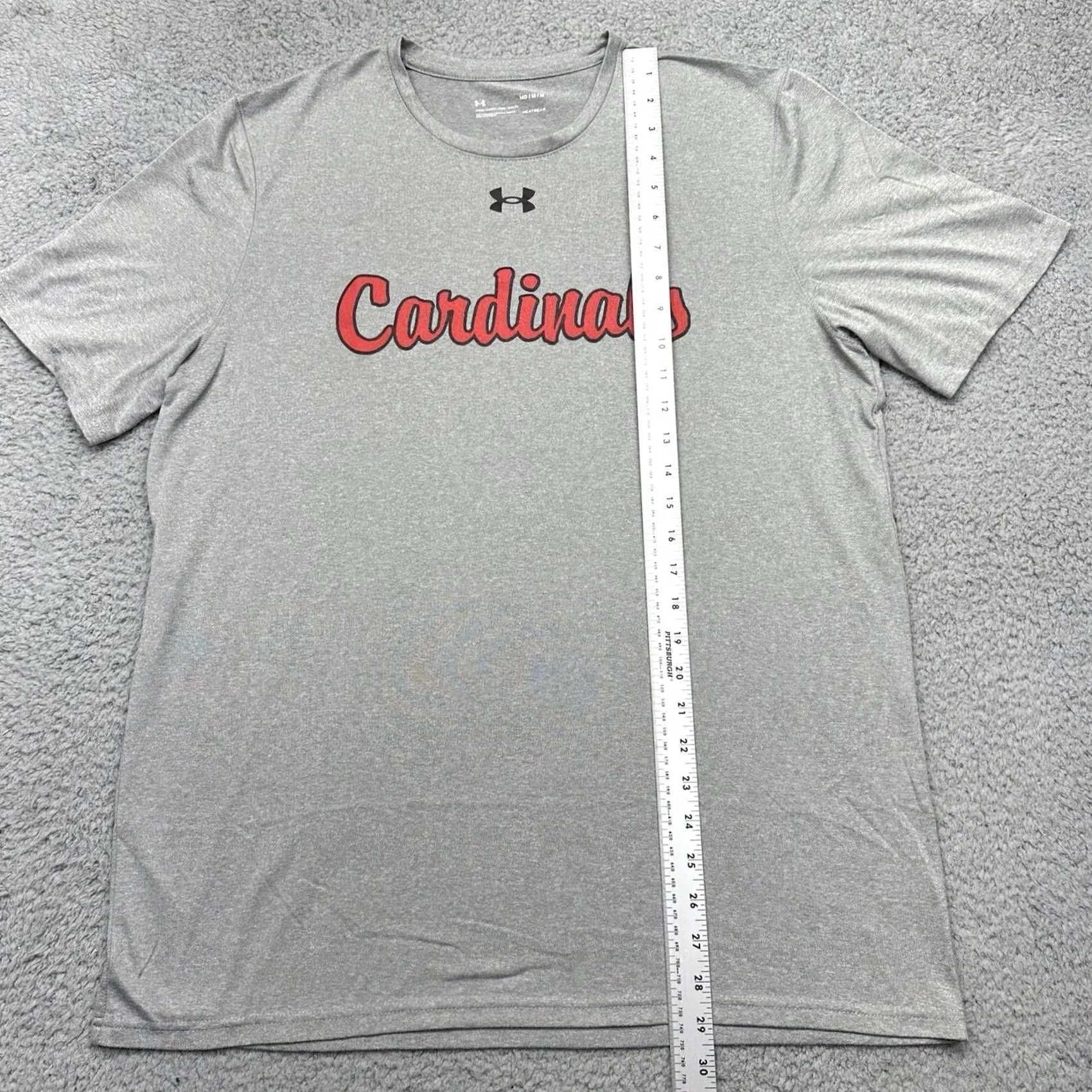 Under Armour Under Armour Men's Gray HeatGear Short Sleeve T-Shirt Cardinals #17 Loose Size M Size US M / EU 48-50 / 2 - 3 Thumbnail