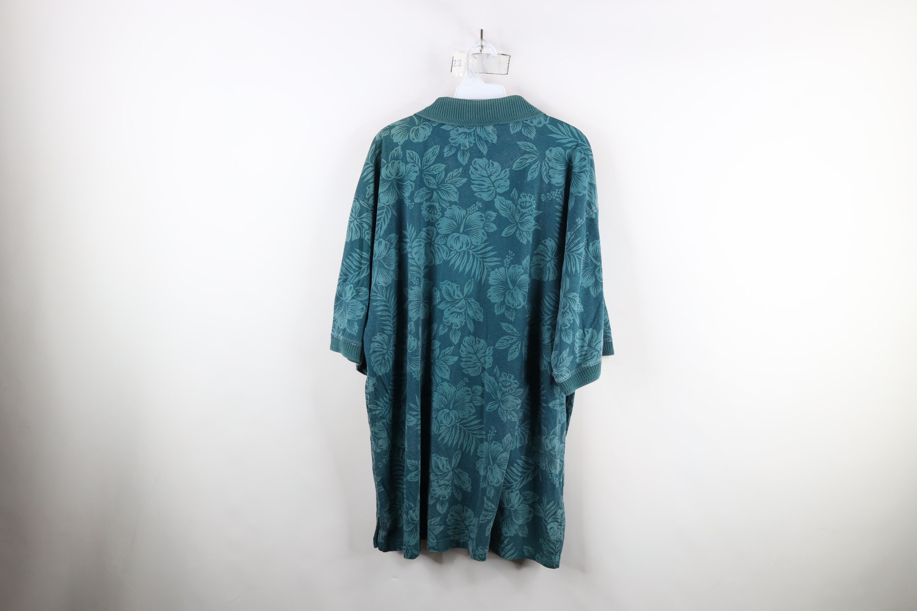 Tommy Bahama × Vintage Vintage 90s Tommy Bahama Luau Hawaiian Golf Polo Shirt Size US XL / EU 56 / 4 - 10 Thumbnail
