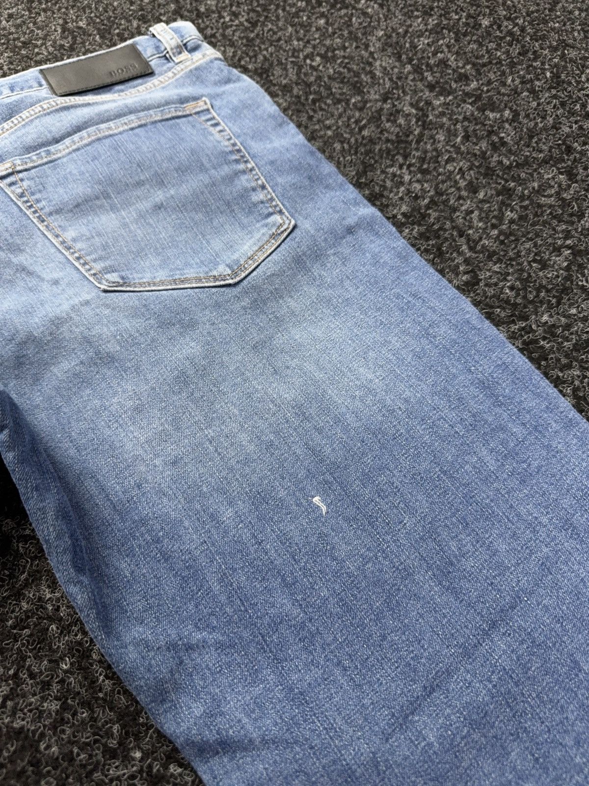 Hugo Boss Luxury Hugo Boss Distressed Punk Rock Light Wash Y2K Jeans Size US 36 / EU 52 - 19 Thumbnail
