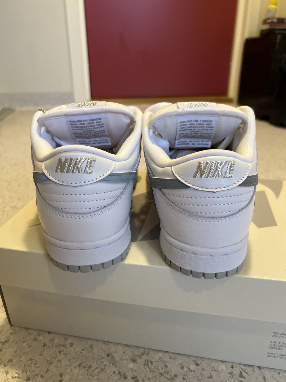 Nike × Supreme Nike SB Dunk low Supreme White 89 Size US 7.5 / EU 40-41 - 6 Thumbnail