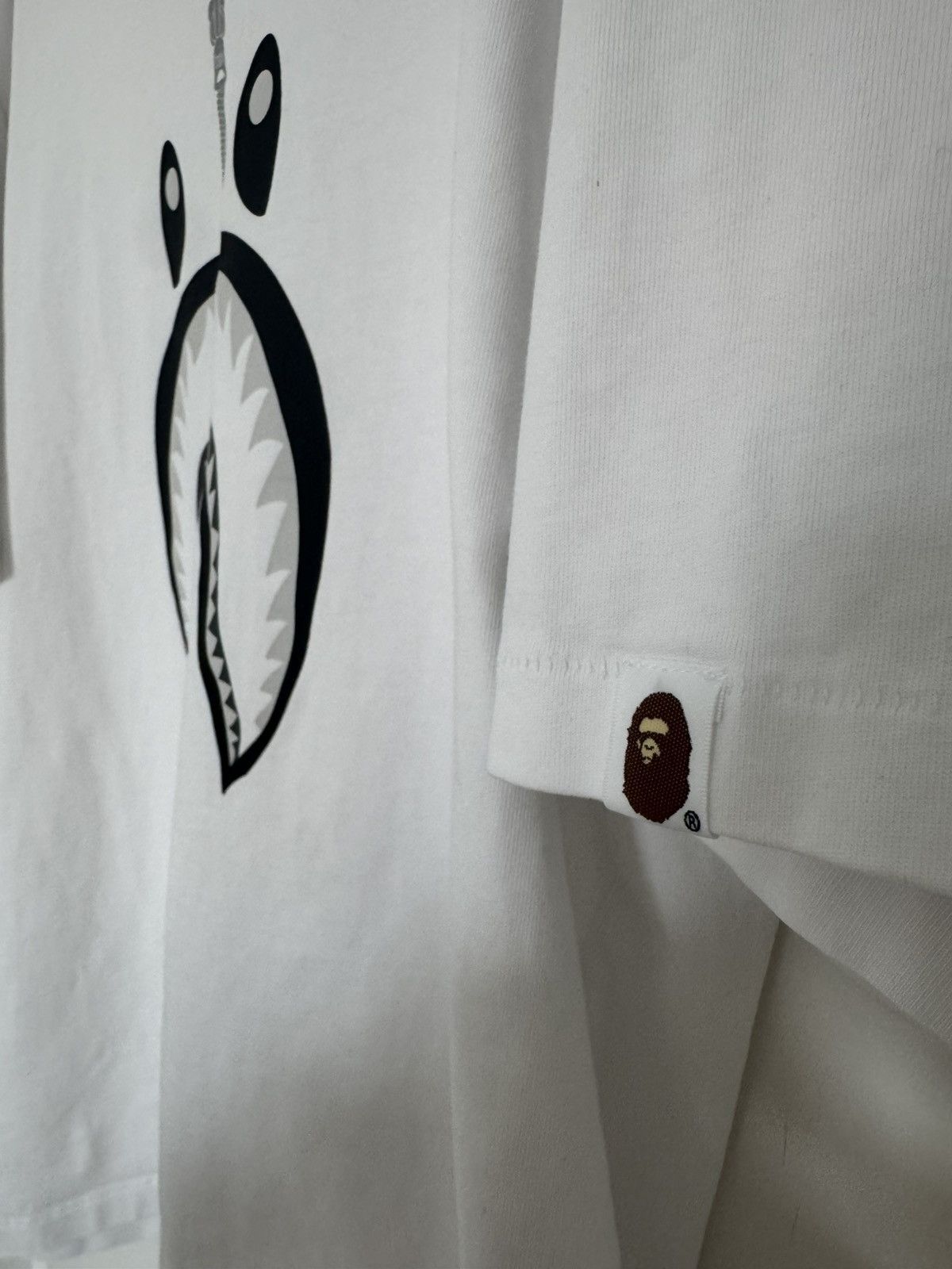 Bape BAPE Shark Face Tee White Size US M / EU 48-50 / 2 - 5 Thumbnail