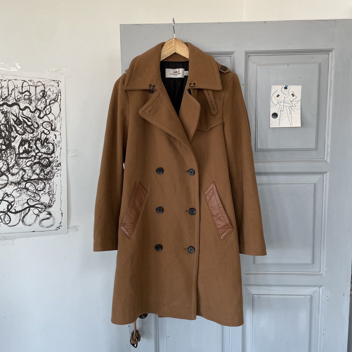 Coach Women’s Coach Wool Double-breasted Coat Trench size S Size S / US 4 / IT 40 - 6 Thumbnail