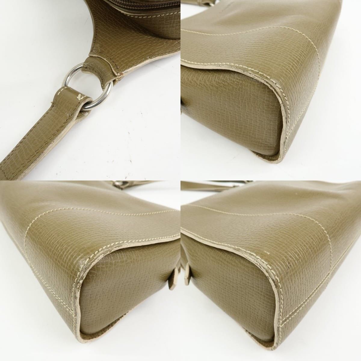 Loewe Loewe Logo Calfskin Shoulder Bag Green Size ONE SIZE - 5 Thumbnail
