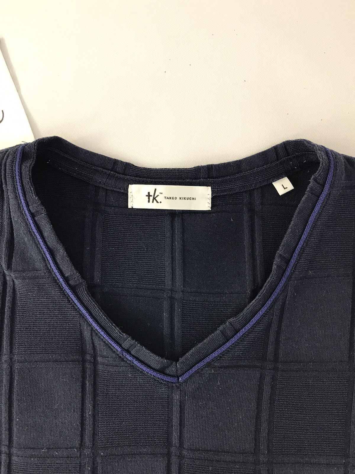 Japanese Brand × Takeo Kikuchi Takeo Kikuchi Plaid Design T.Shirt Size US M / EU 48-50 / 2 - 4 Thumbnail