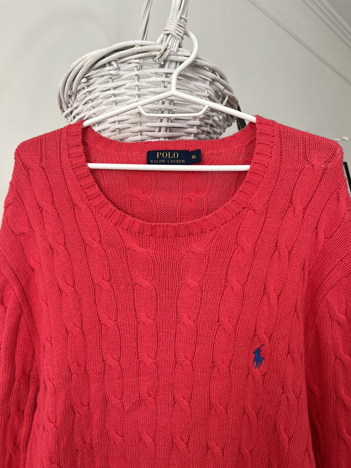 Polo Ralph Lauren Cable Pink Knit Sweater