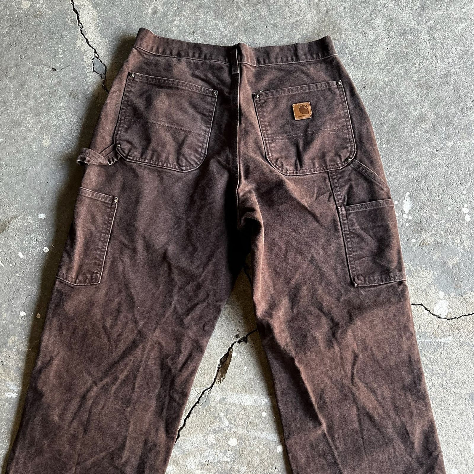 Carhartt × Vintage Carhartt brown double knee work wear carpenter pants Size US 30 / EU 46 - 5 Thumbnail