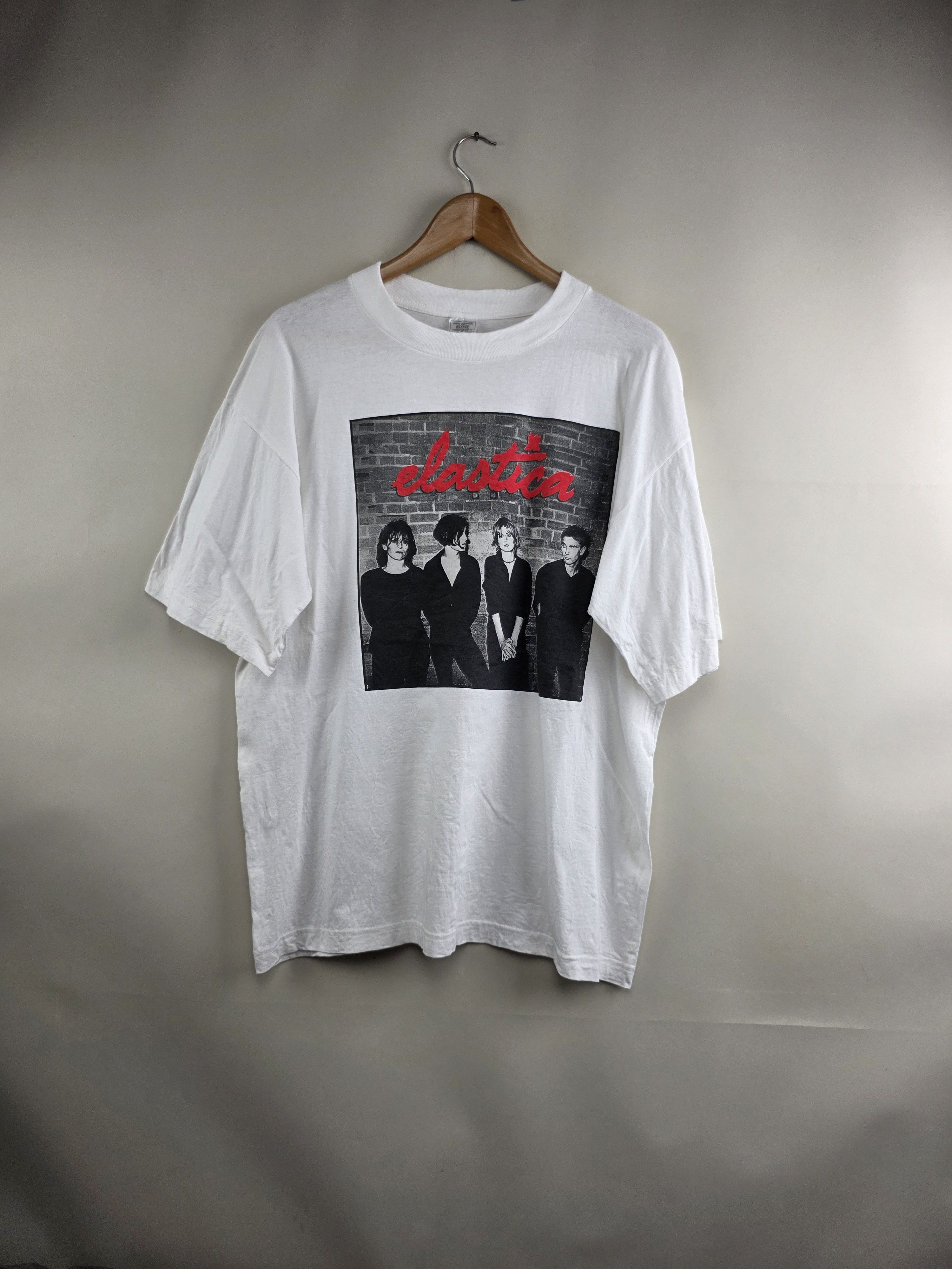 Band Tees 90s Elastica band tee britpop vintage t shirt XL 23" 29" Size US XL / EU 56 / 4 - 1 Thumbnail