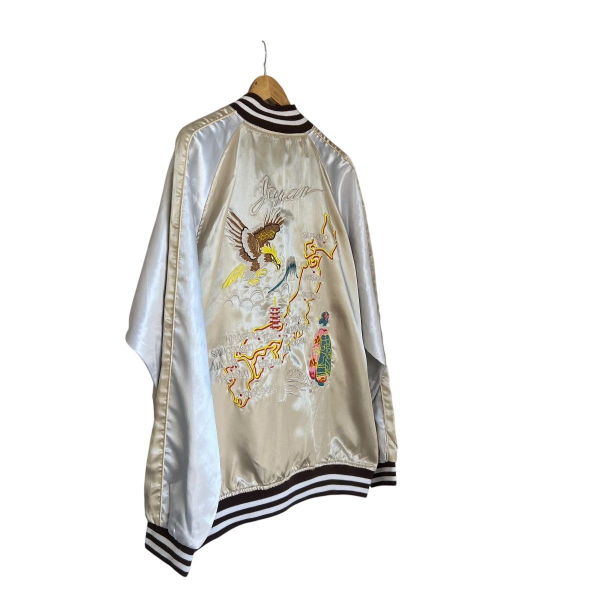 Other Vintage Japanese Sukajan Zip Up Bomber Jacket Size US XL / EU 56 / 4 - 4 Thumbnail
