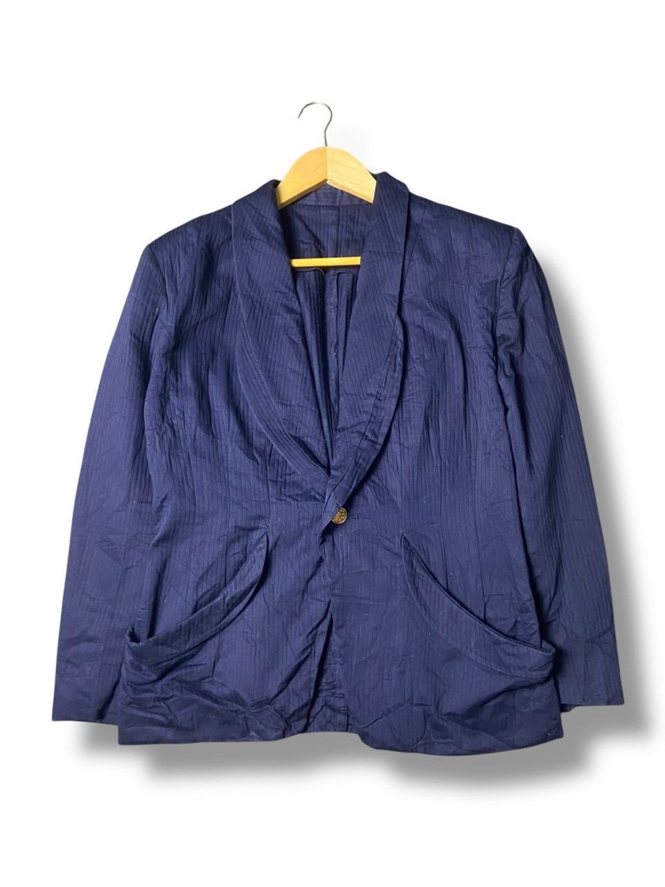 Y's Vintage Y’s Layered Stretch Wrinkle Jacket (150) Size US XXS / EU 40 - 1 Thumbnail