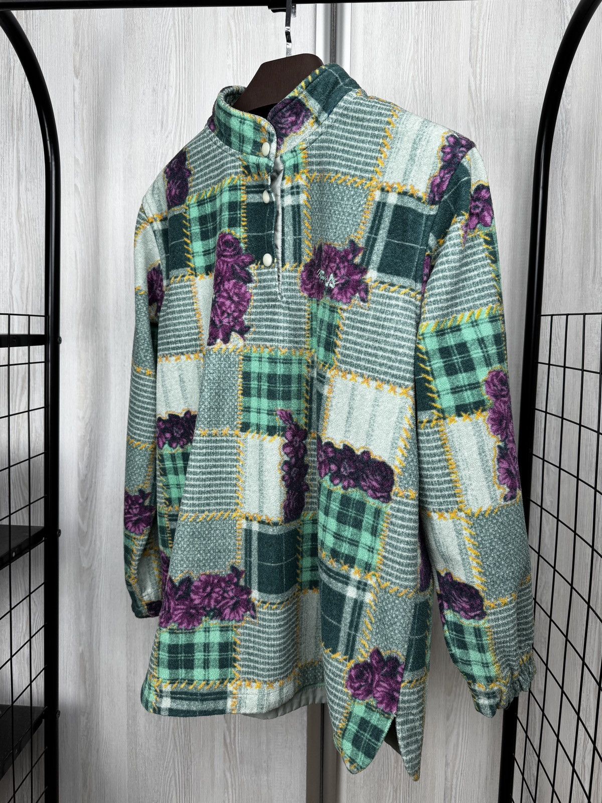 Fila Vintage 90s Fila patchwork logo half-button Snap-T oversized Size XL / US 12-14 / IT 48-50 - 6 Thumbnail