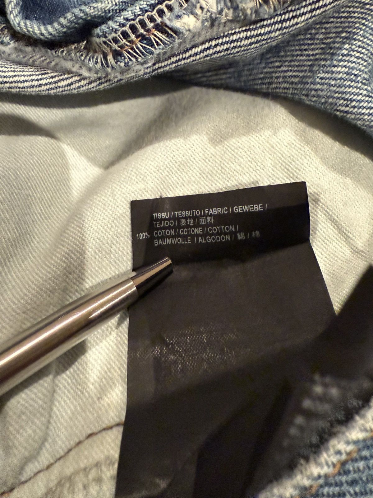 Saint Laurent Paris SS16 Saint Laurent D10 knee rip jeans Hedi 33 grail slim Size US 33 - 24 Thumbnail