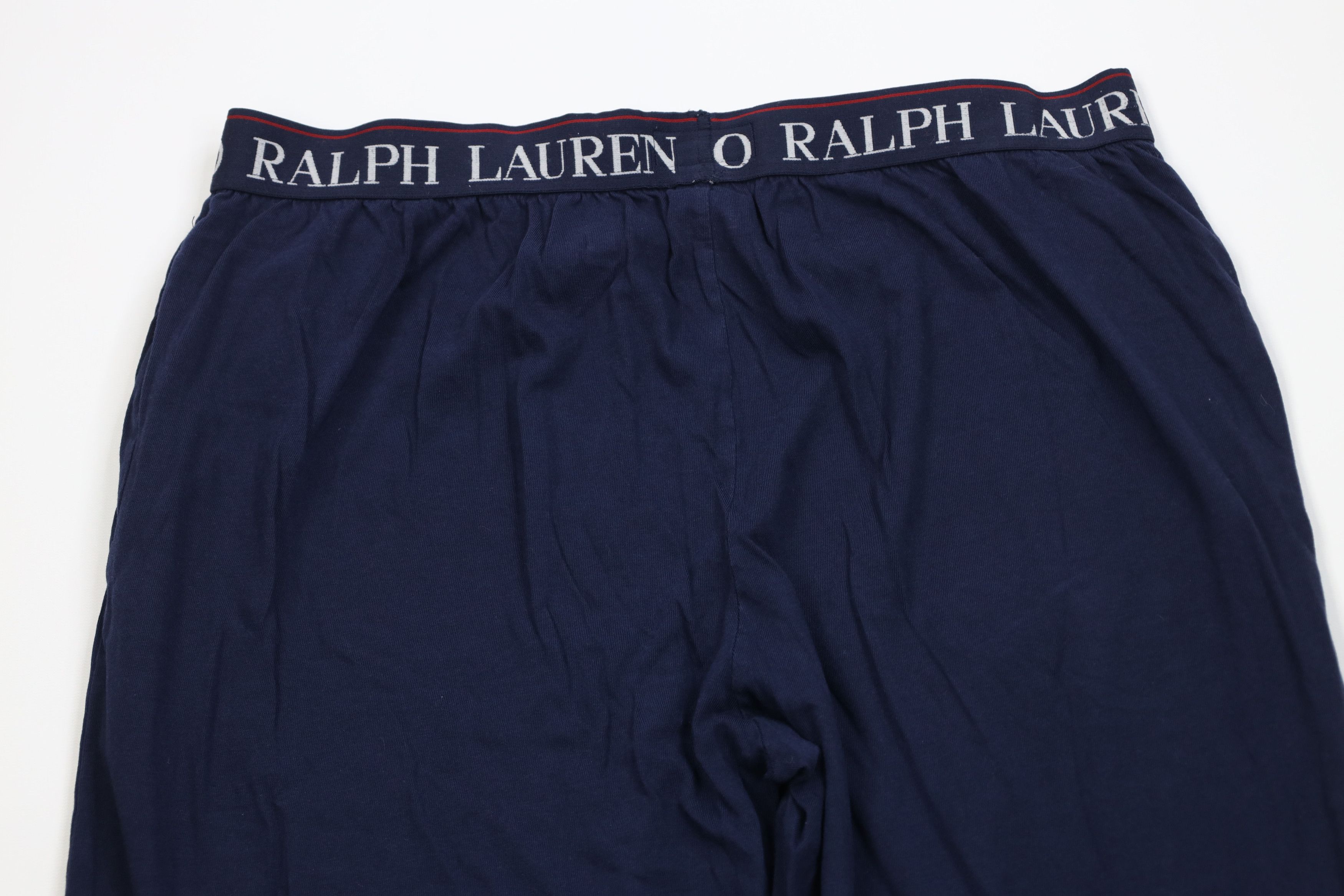 Polo Ralph Lauren Vintage Y2K Ralph Lauren Wide Leg Pajama Pants Navy Blue Size US 38 / EU 54 - 9 Thumbnail