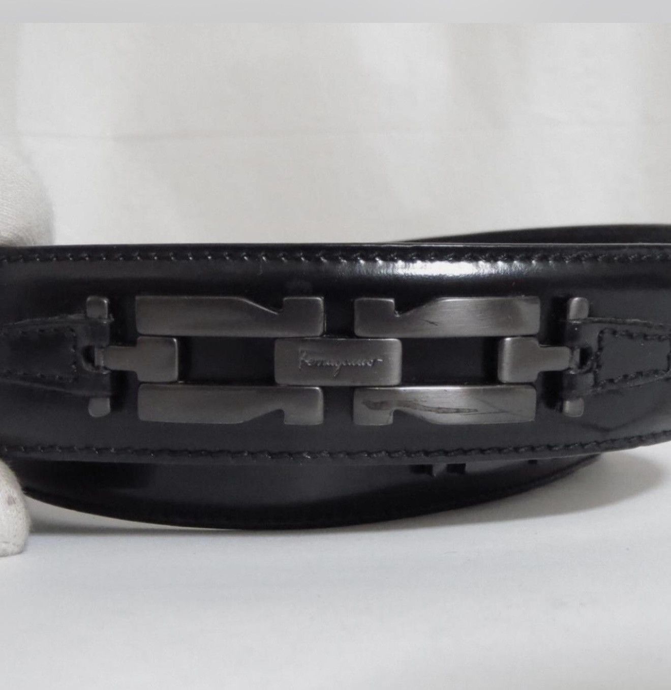 Salvatore Ferragamo Vintage Salvatore Ferragamo Adjustable gancini belt W/COA Size 34 - 1 Thumbnail