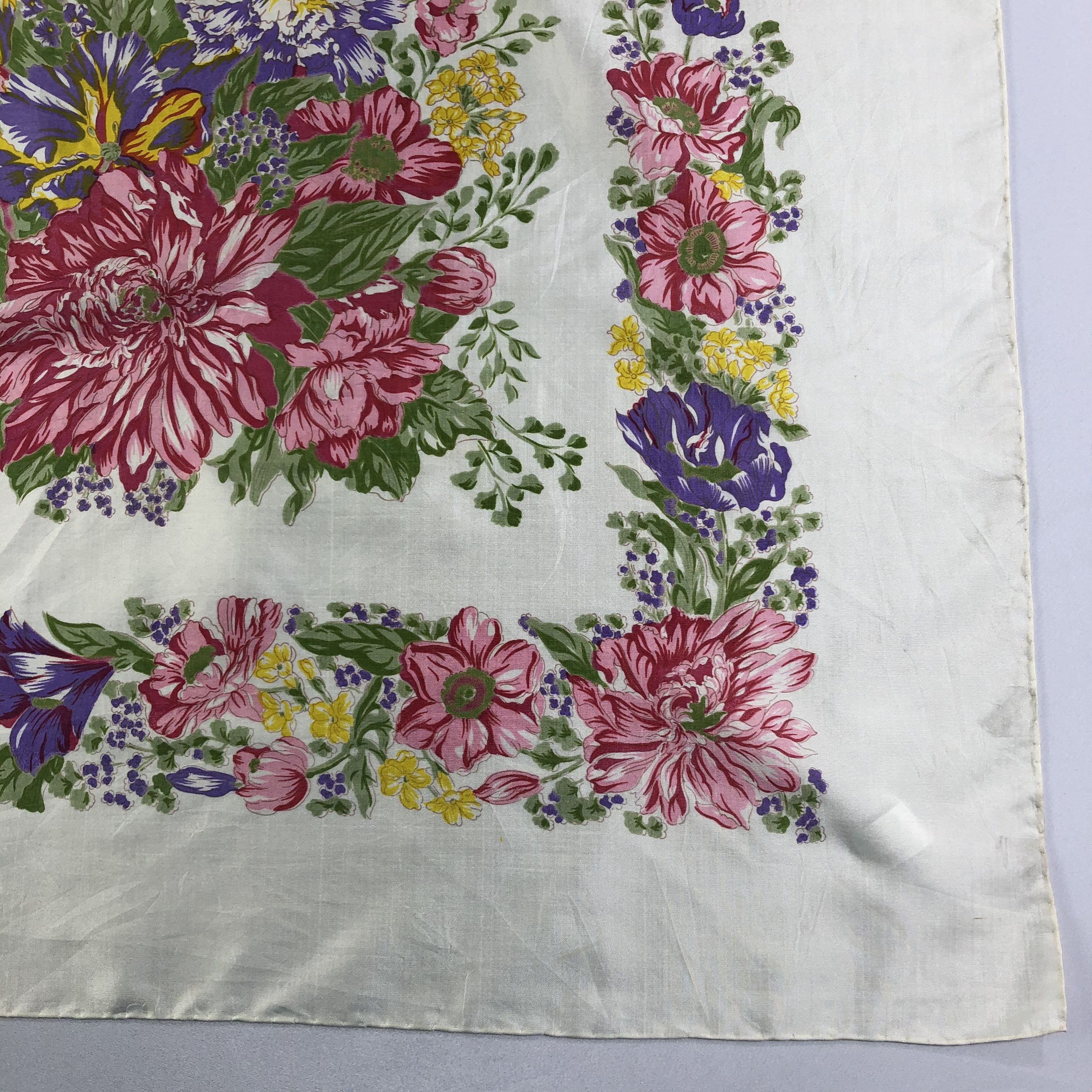Vintage Vintage Silk Scarf Size ONE SIZE - 3 Thumbnail