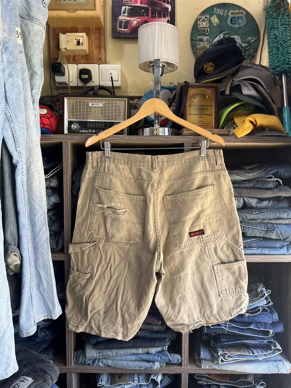 🔥Vintage Wolverine Distressed Carpenter Cropped Pant