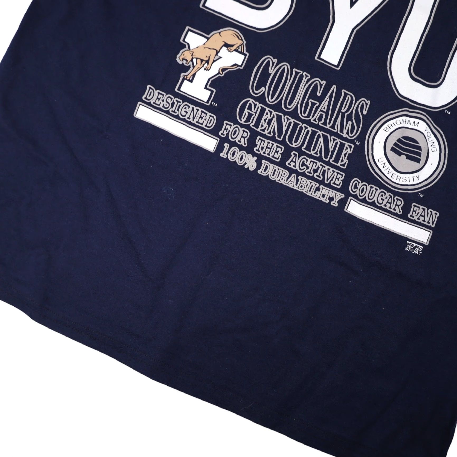 Vintage VINTAGE BYU Brigham Young University Graphic T Shirt Blue Mens XL Large Shirt Size US XL / EU 56 / 4 - 4 Thumbnail