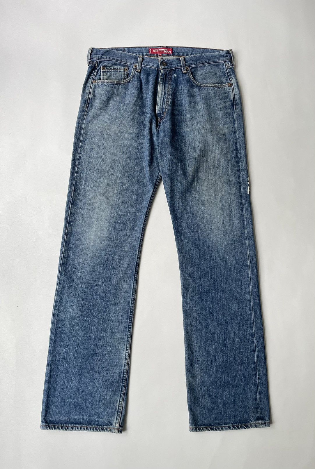 Comme des Garcons A/W 01 ‘Poem’ Print Denim Jeans Size US 34 / EU 50 - 2 Thumbnail