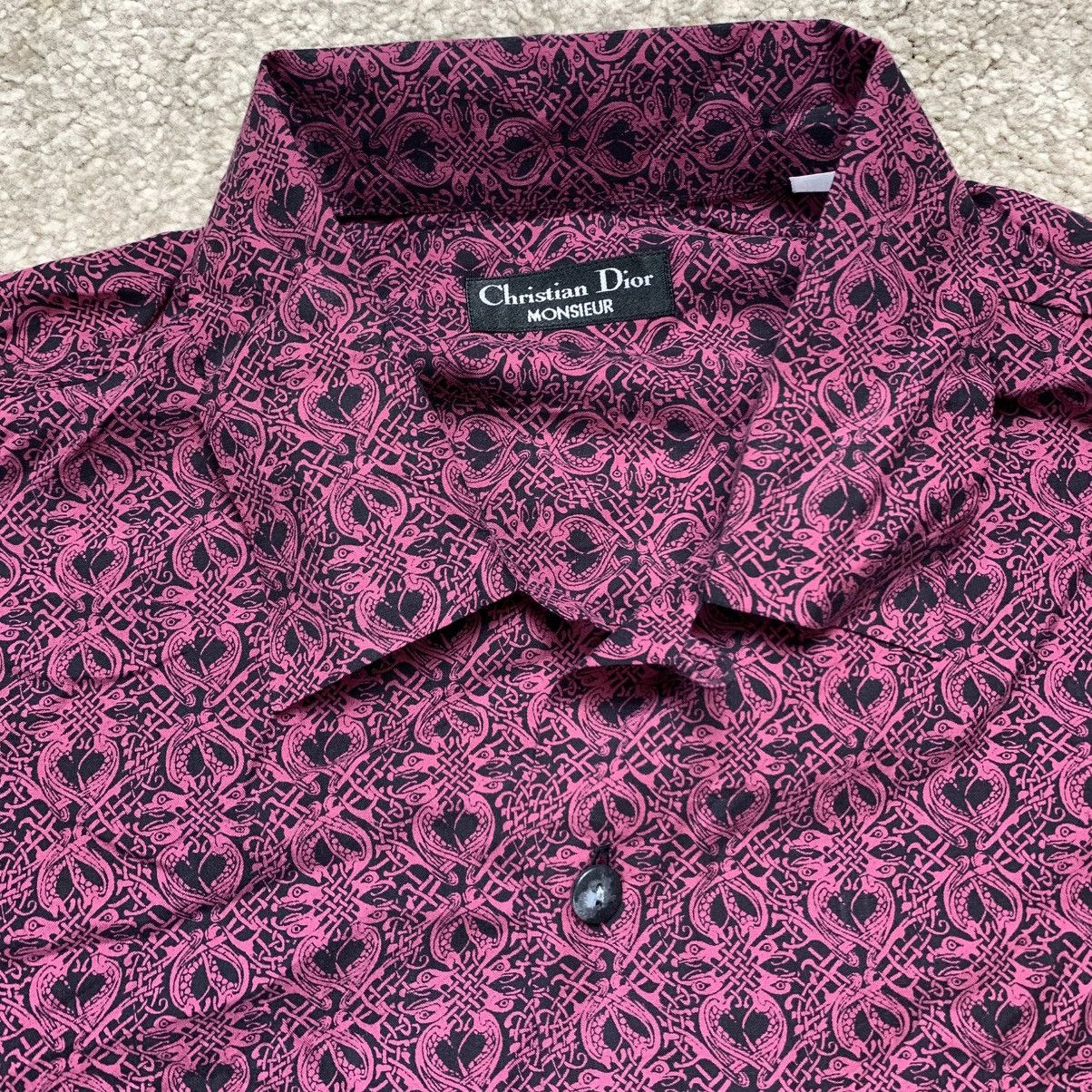 Christian Dior Monsieur Christian Dior Monsieur Long Sleeve Shirt OpenCollar Vintage Size US L / EU 52-54 / 3 - 3 Thumbnail