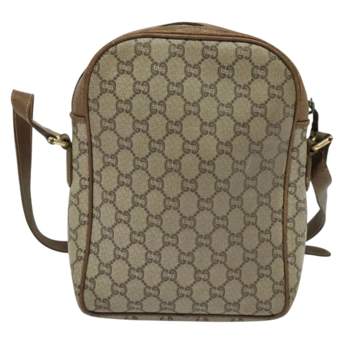 Gucci GUCCI GG Plus Supreme Shoulder Bag Pvc Beige Gold Size ONE SIZE - 3 Thumbnail