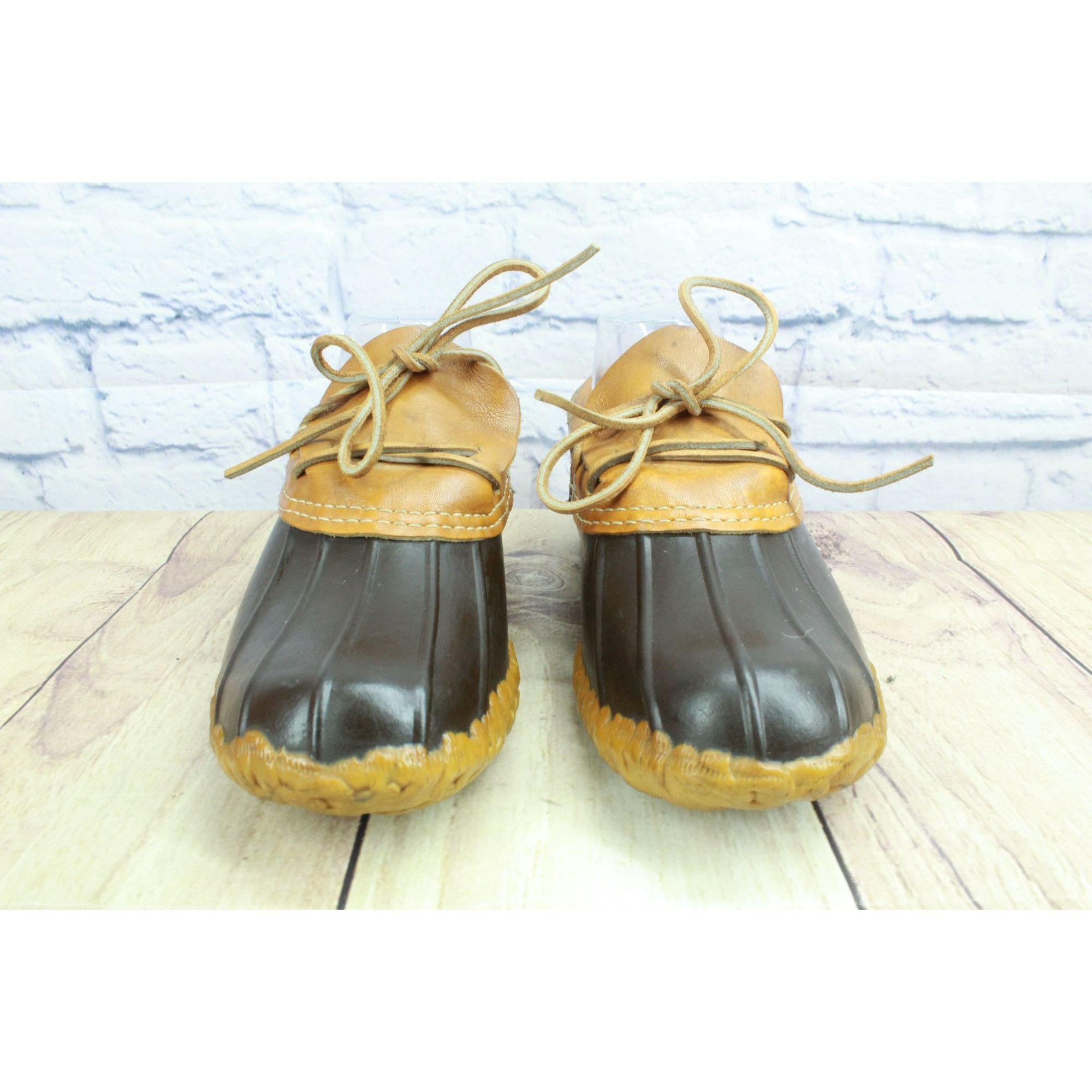 L.L. Bean Vintage LL Bean Women's Brown Leather Duck Boots Size 7 M Size US 7 / IT 37 - 5 Thumbnail