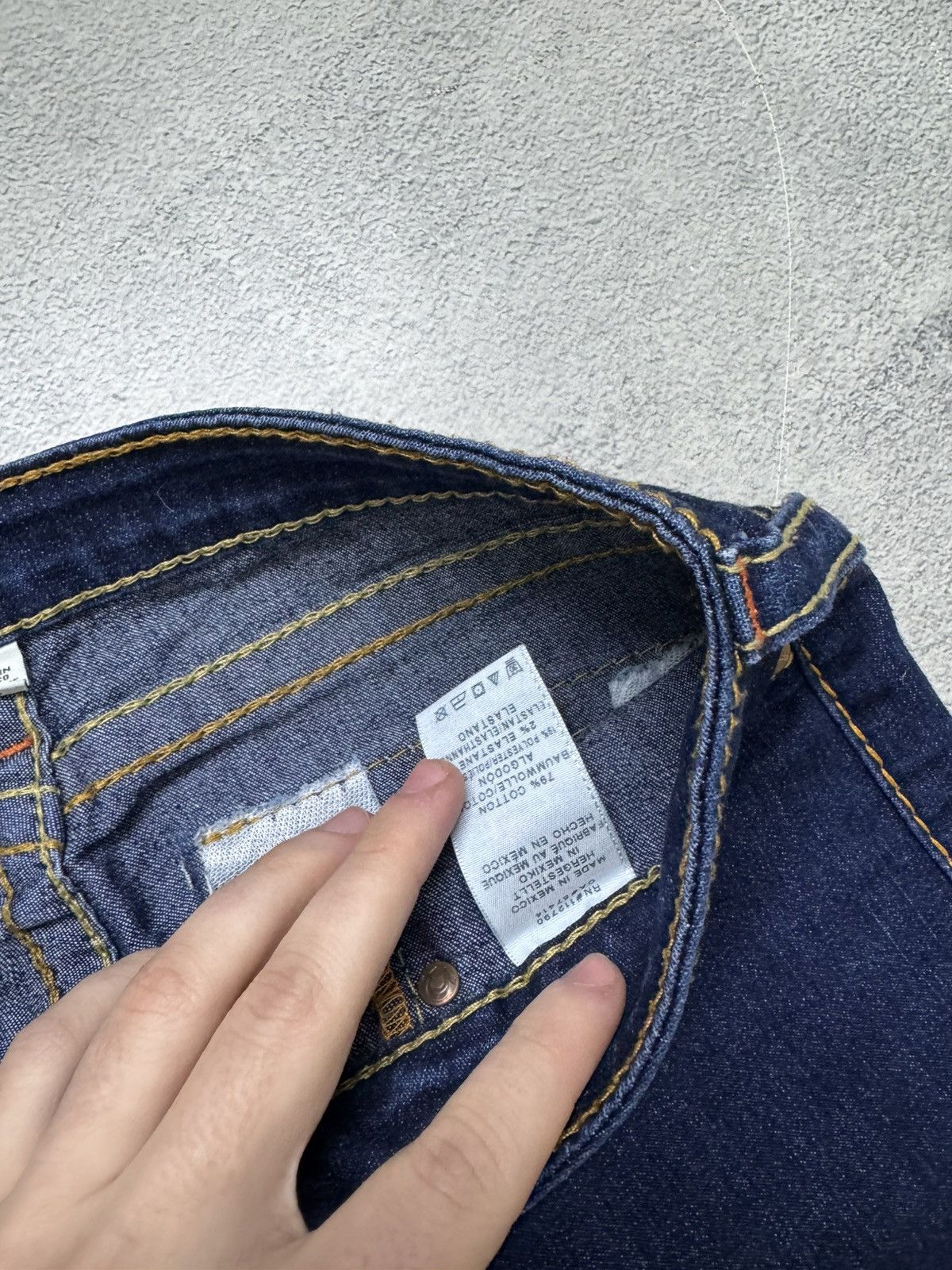 True Religion Vintage Y2k True Religion USA Denim Jeans 90’s Size 31" - 12 Thumbnail