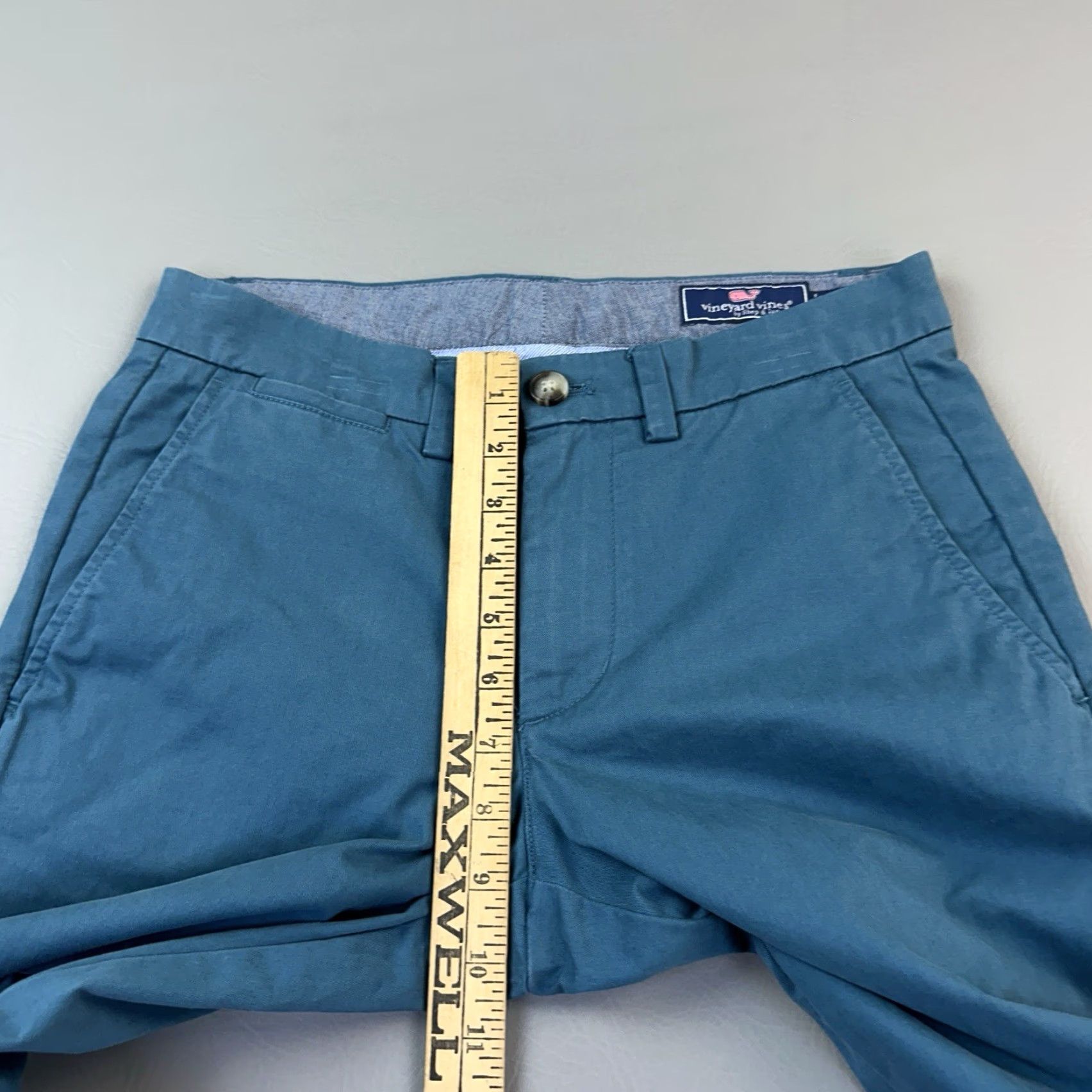 Vineyard Vines Vineyard Vines Breaker Pants Mens 28x30 Teal Flat Front Chino Stretch Preppy Size US 28 / EU 44 - 5 Thumbnail