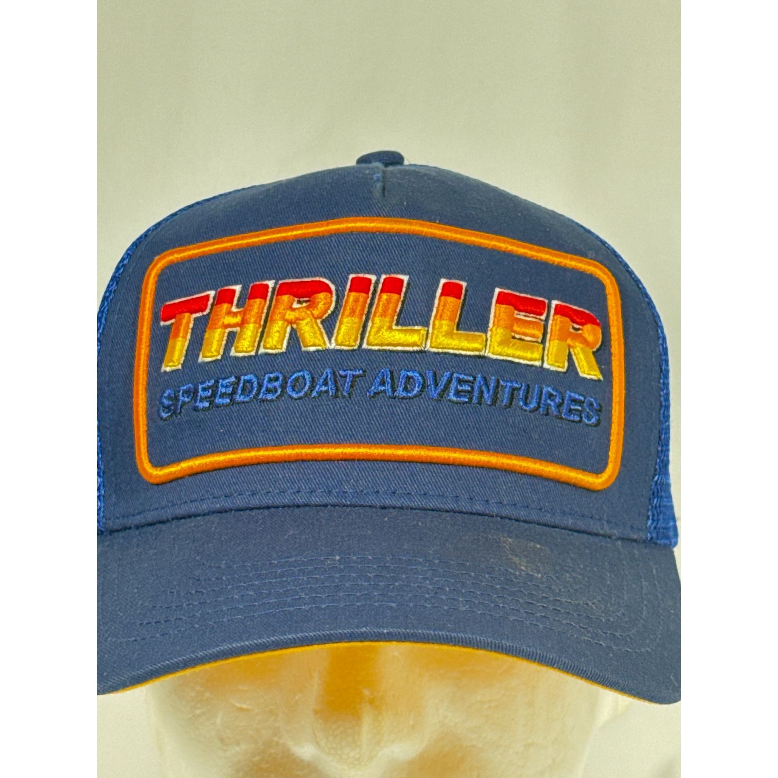 Other Vintage Style Blue/Orange Mesh Trucker Hat DYC Snapback Size ONE SIZE - 2 Thumbnail