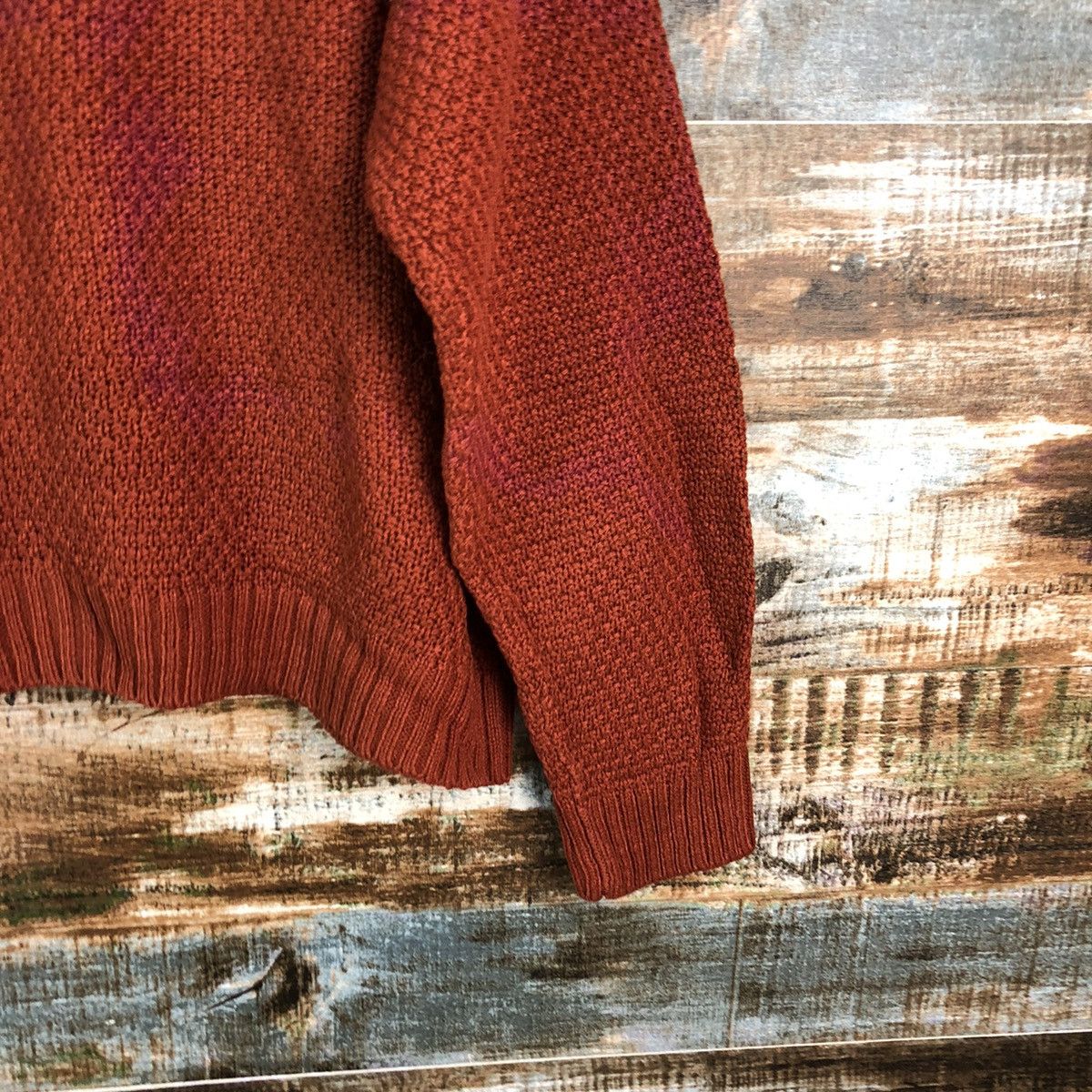 GU × Homespun Knitwear GU Orange streetwear Knitwear #A2186 Size M / US 6-8 / IT 42-44 - 16 Thumbnail