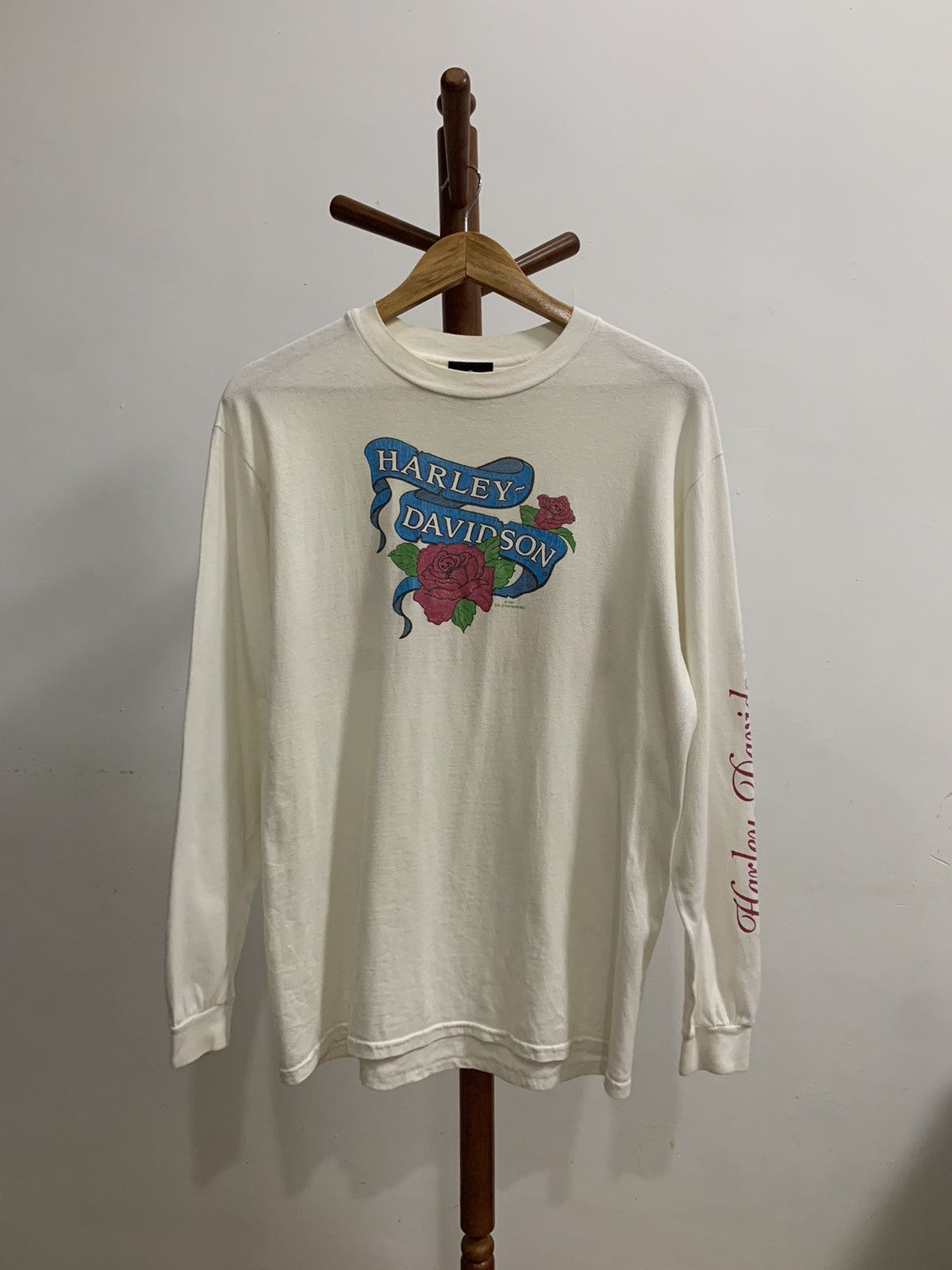 Harley Davidson × Vintage Vintage Harley Davidson Long Sleeve Front Back Printed Size M / US 6-8 / IT 42-44 - 1 Thumbnail