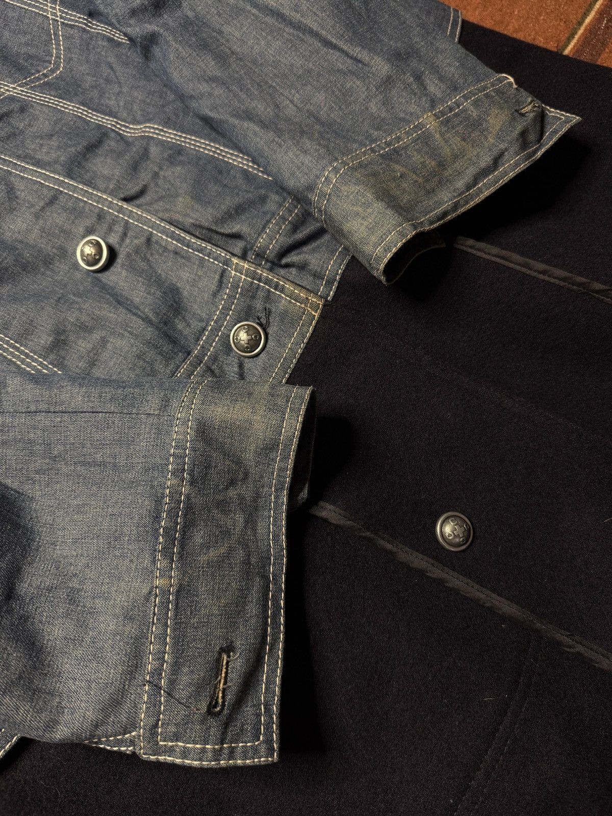 Moschino Cheap and Chic by Moschino Denim Jacket Coat Size L / US 10 / IT 46 - 14 Thumbnail